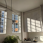 Lámpara de techo móvil con globos de cristal – Diseño moderno en latón o negro – 9 configuraciones – Casquillo G9 y G4