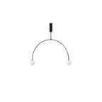 Lámpara de techo móvil con globos de cristal – Diseño moderno en latón o negro – 9 configuraciones – Casquillo G9 y G4