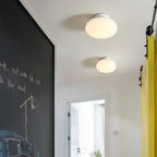 Lámpara de techo LED moderna | Diseño minimalista ovalado blanco