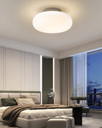 Lámpara de techo LED moderna | Diseño minimalista ovalado blanco