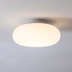 Lámpara de techo LED moderna | Diseño minimalista ovalado blanco