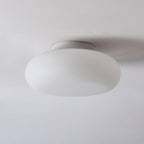 Lámpara de techo LED moderna | Diseño minimalista ovalado blanco