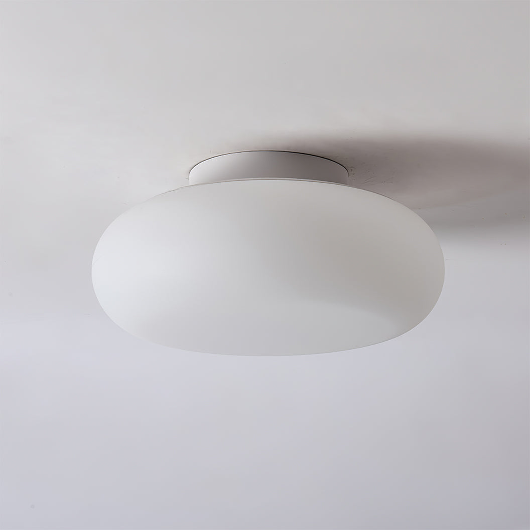 Lámpara de techo LED moderna | Diseño minimalista ovalado blanco