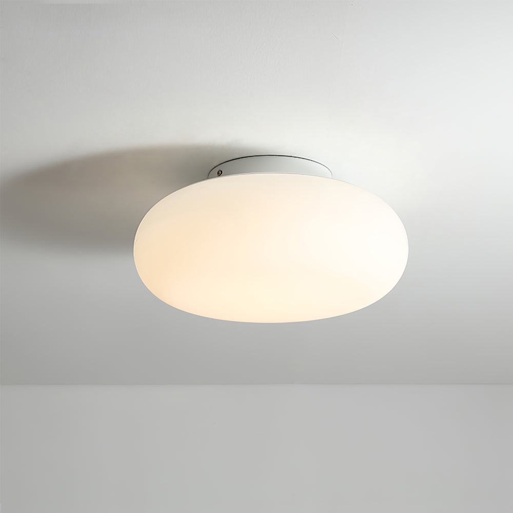 Lámpara de techo LED moderna | Diseño minimalista ovalado blanco