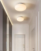 Lámpara de techo LED moderna | Diseño minimalista ovalado blanco