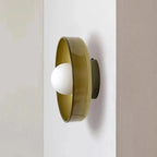Lámpara de techo de cristal estilo escandinavo verde amarillo blanco – Iluminación ambiental para sala de estar y dormitorio