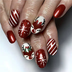 Diseño de uñas festivo para las fiestas
