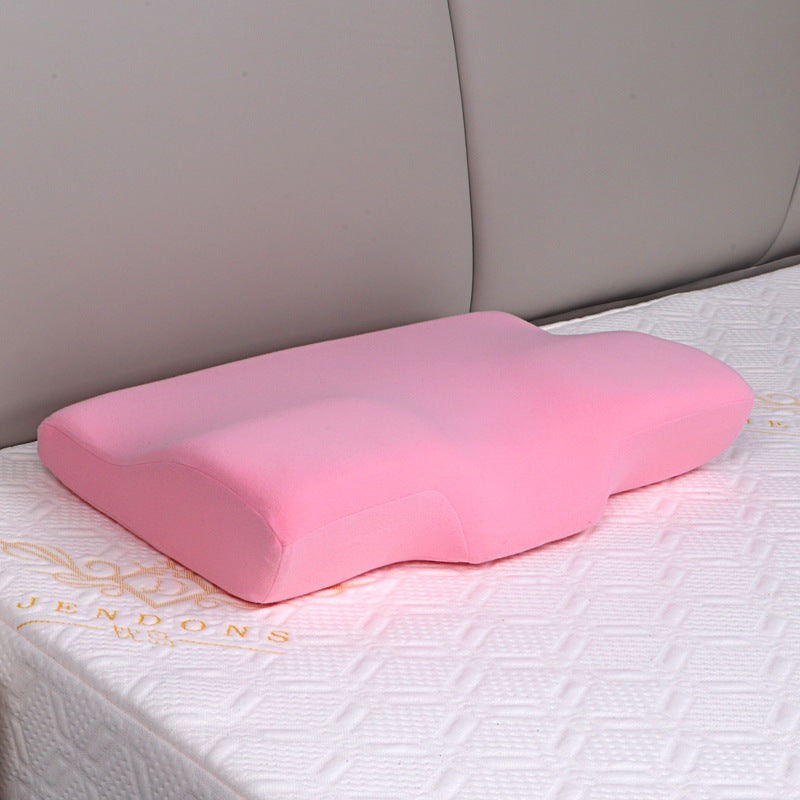 Almohada ergonómica de soporte para el cuello con diseño contorneado