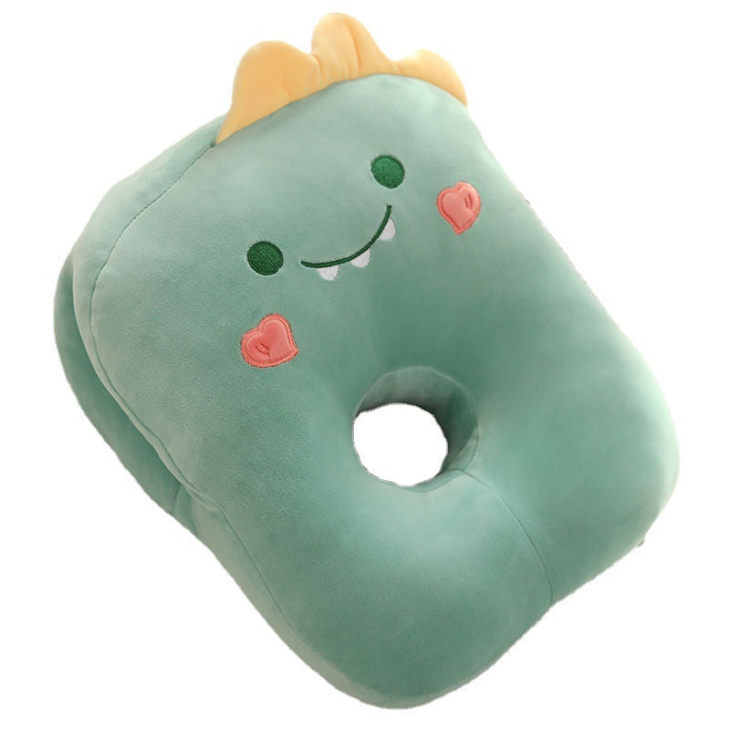 Almohada ergonómica de soporte para el cuello con orejas de animales
