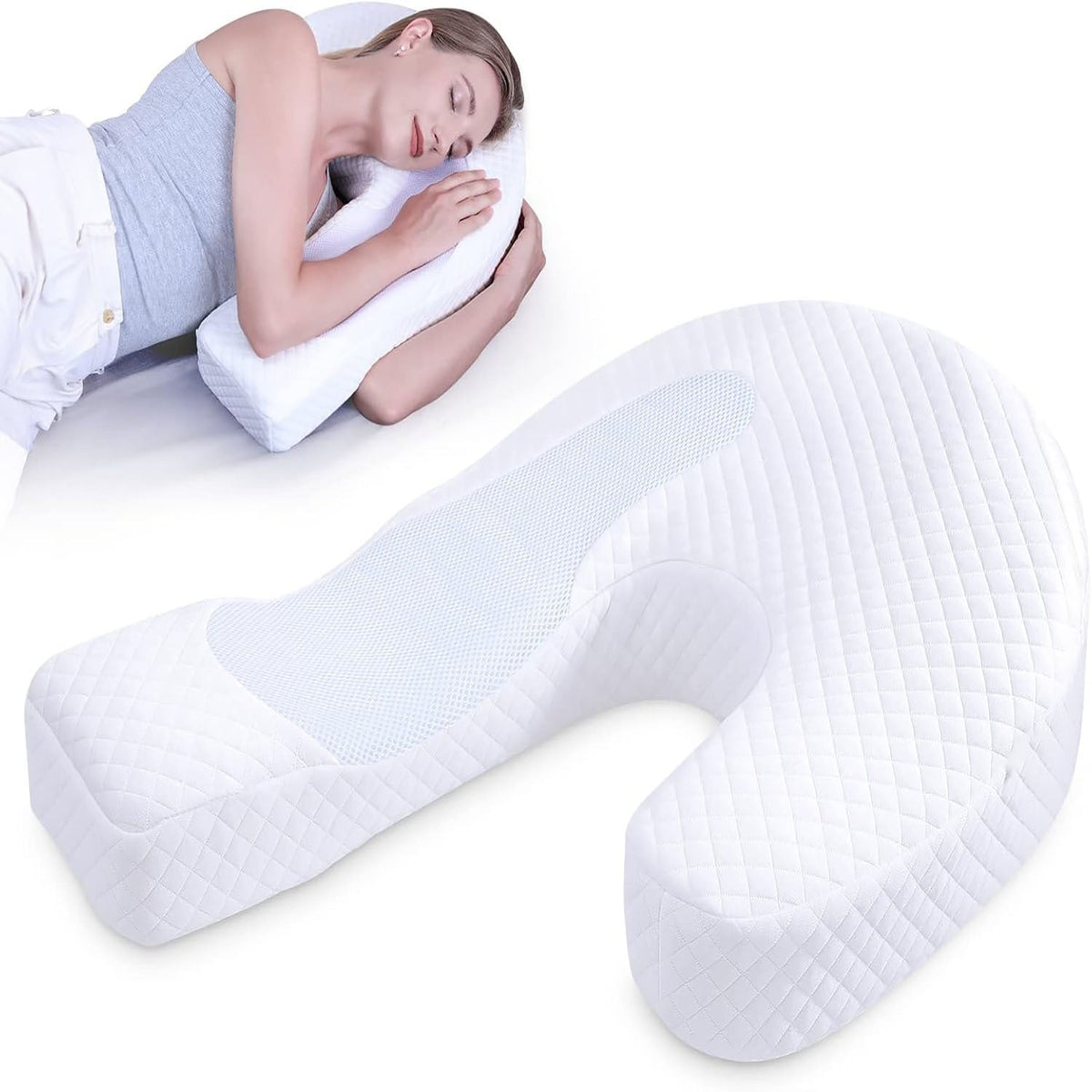 Almohada ergonómica de soporte para el cuello