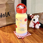 Botella de agua isotérmica para mujer con bonito diseño de animales