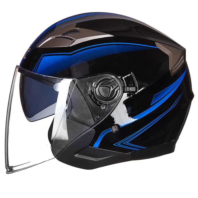 Casco integral de motocicleta con visera integrada