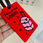Identificador de equipaje de viaje brillante unisex