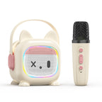 Altavoz de karaoke Bluetooth con sistema de micrófono dual