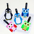 Etiqueta de equipaje de viaje unisex con diseño de pingüino adorable