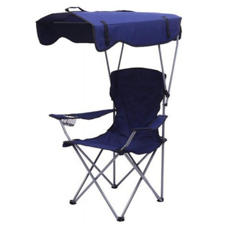 Silla plegable con protección solar