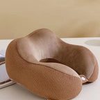 Almohada ergonómica de soporte para el cuello para mujer con función de masaje relajante