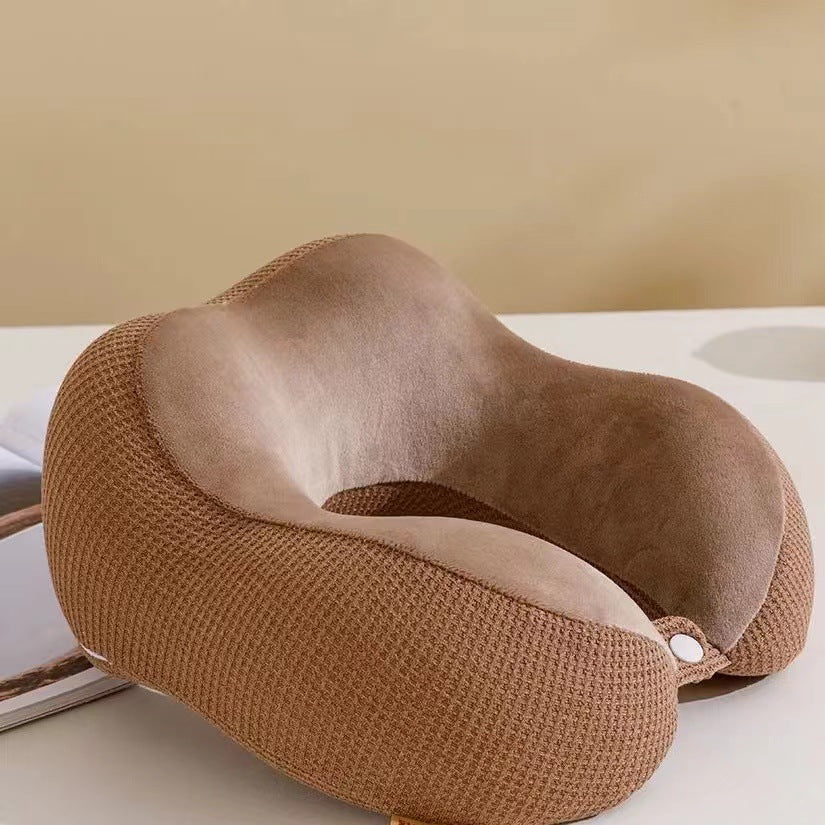 Almohada ergonómica de soporte para el cuello para mujer con función de masaje relajante