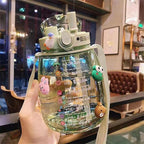 Botella de agua divertida para mujer con diseño de animales