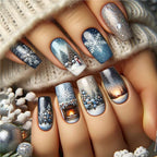Diseño de uñas festivo para las fiestas