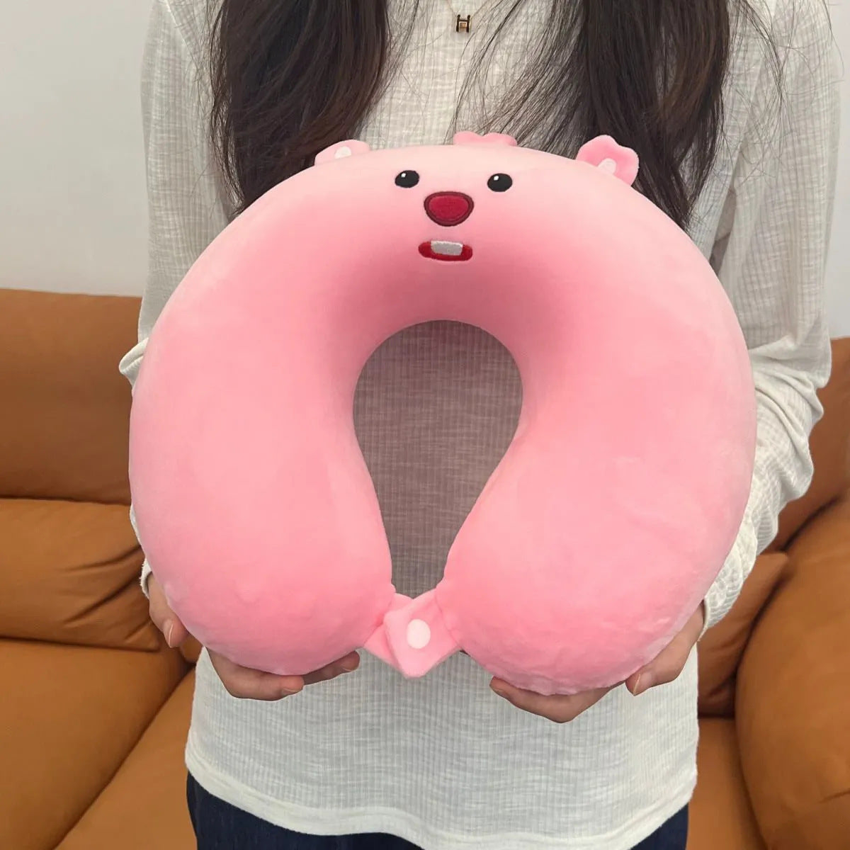 Almohada cervical cómoda para mujer con diseño divertido