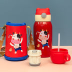 Botella de agua isotérmica para mujer con diseño de animales