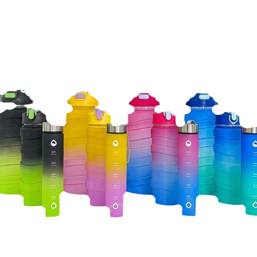 Botella de agua plegable unisex