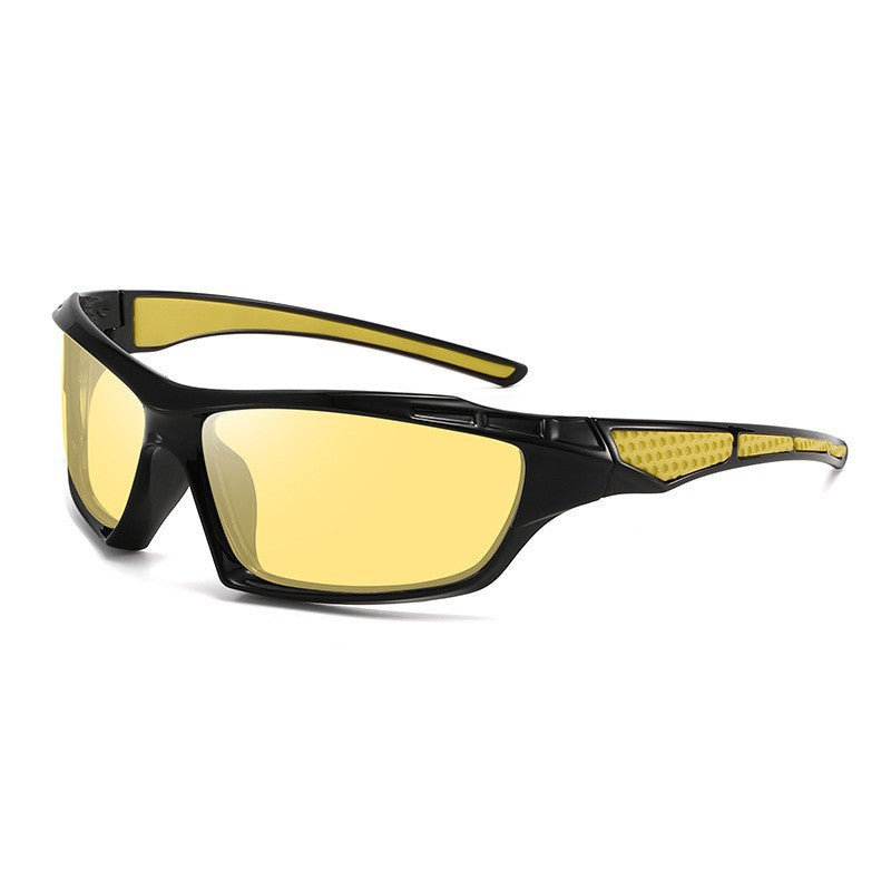 Gafas de sol deportivas unisex envolventes con lentes polarizadas de policarbonato irrompibles y almohadillas nasales antideslizantes