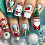 Diseño de uñas festivo para las fiestas