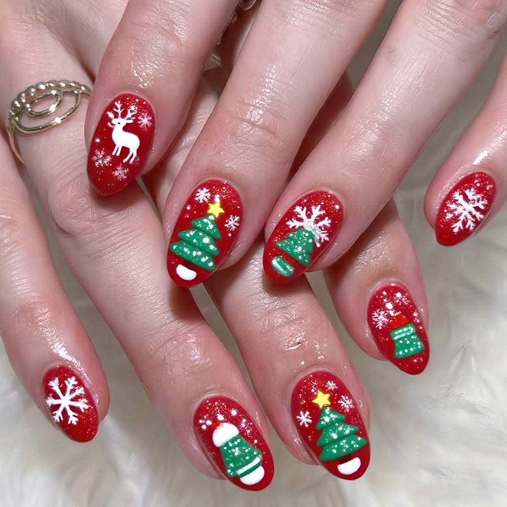 Diseño de uñas festivas para las fiestas