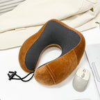 Almohada ergonómica de viaje para mujer con soporte cervical y superficie transpirable