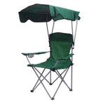 Silla plegable con protección solar