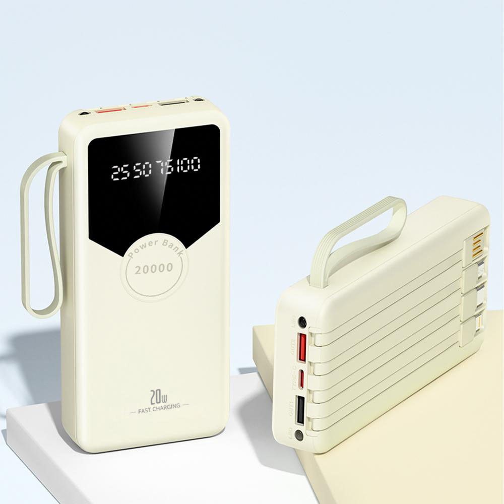 Powerbank con carga rápida y pantalla LED