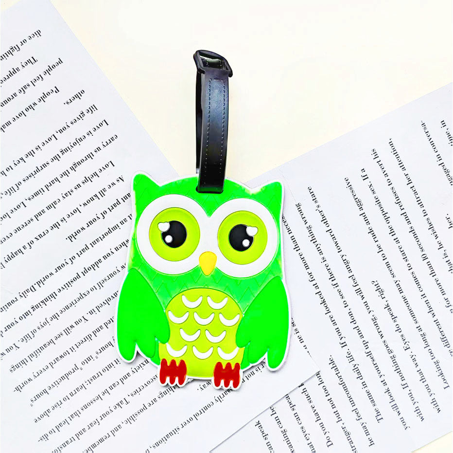 Etiqueta de equipaje de viaje unisex con diseño de pingüino adorable