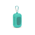 Altavoz Bluetooth portátil para mujer con mosquetón