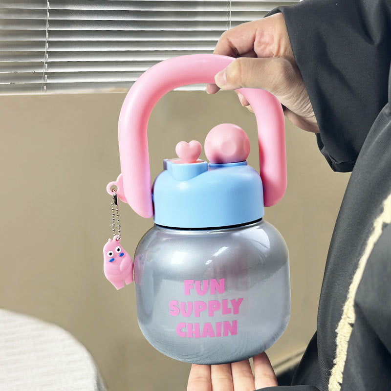 Botella de agua divertida para mujer con diseño de animales