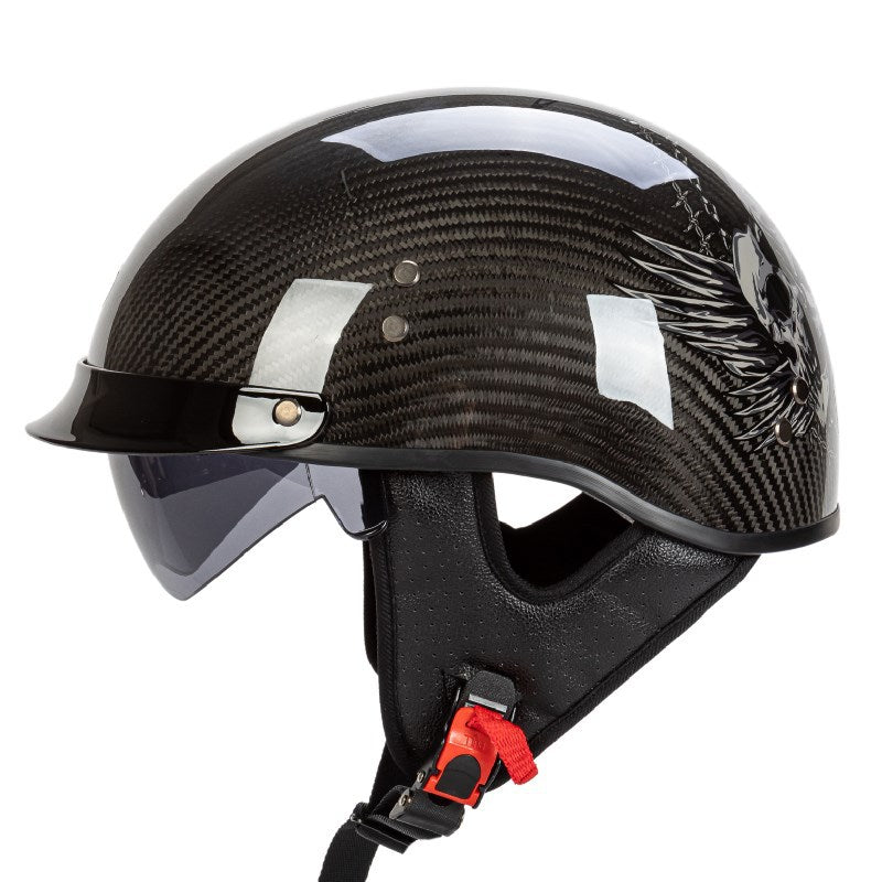 Diseño gráfico de calavera de seguridad para casco de motocicleta
