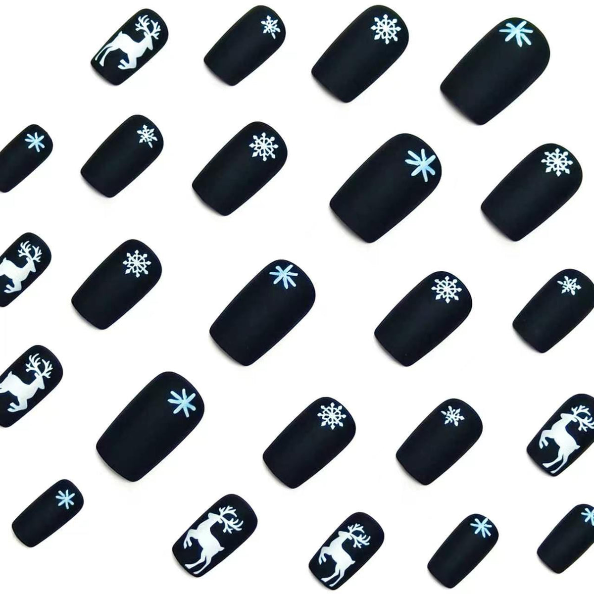 Arte de uñas artístico con temática navideña