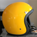 Casco de motocicleta clásico de media carcasa