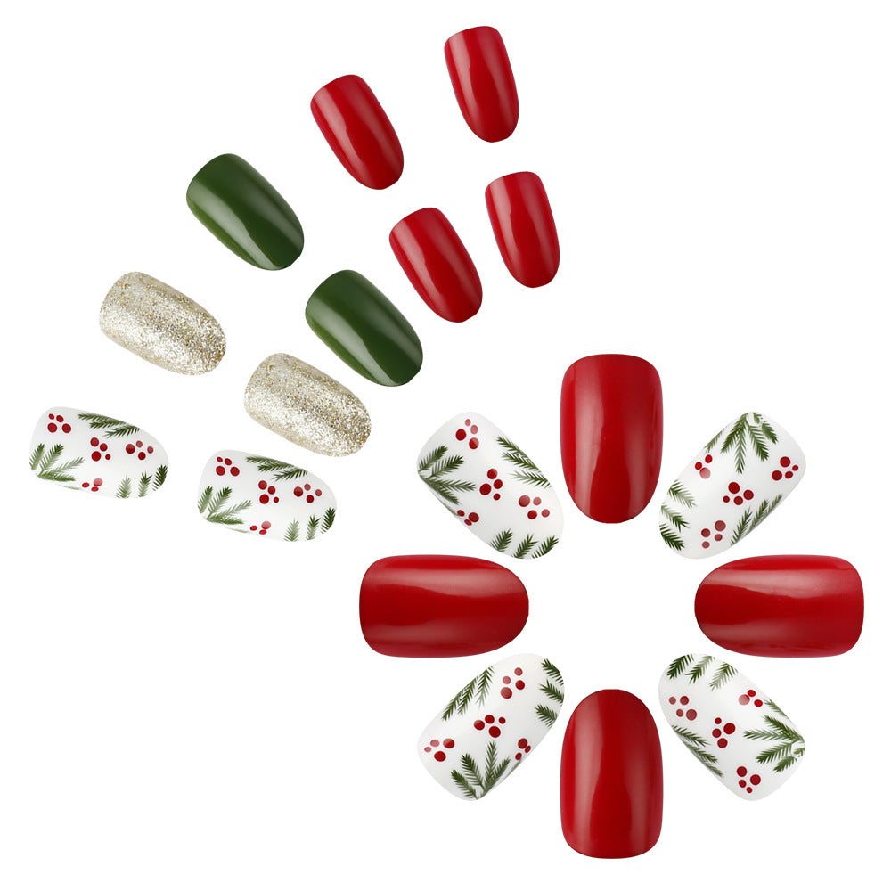 Colección de diseños de uñas con temática festiva