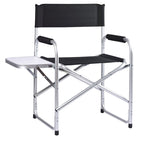 Silla plegable cómoda con estante lateral