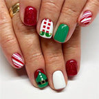 Diseño de uñas festivo para las fiestas