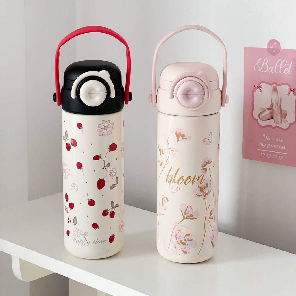 Botella de agua isotérmica motivacional para mujer