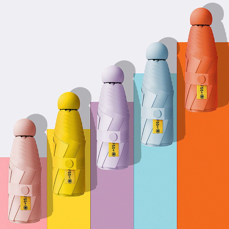 Botella de agua portátil y plegable para mujer