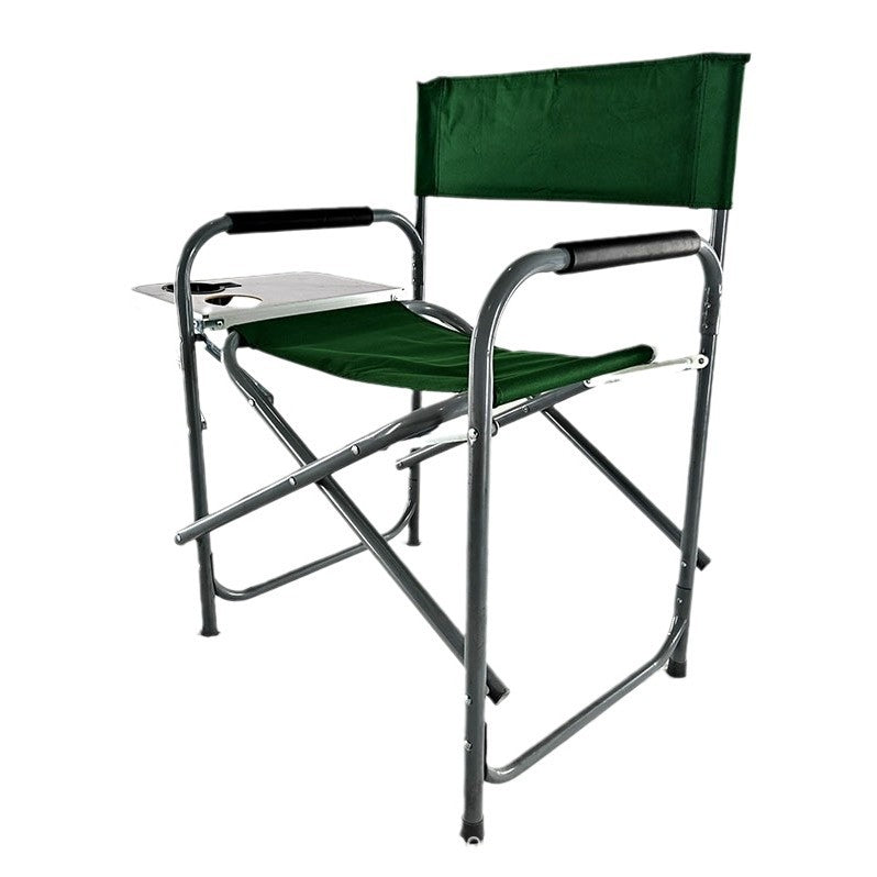 Silla plegable cómoda con estante lateral