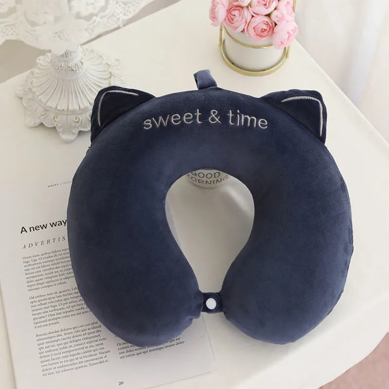 Almohada unisex de soporte para el cuello con un lindo diseño de animales