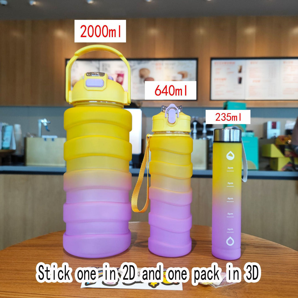 Botella de agua plegable unisex