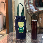 Funda para botella de agua infantil con diseño de oso