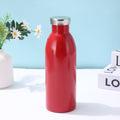 Botella de agua isotérmica de acero inoxidable para mujer