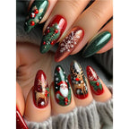 Diseño de uñas festivo para las fiestas